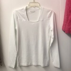 Royal Robins, L, NWOT, dressy white t-shirt